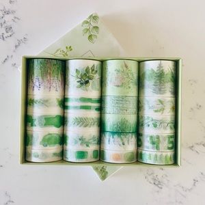 Zoomo Green Pattern Washi Tapes